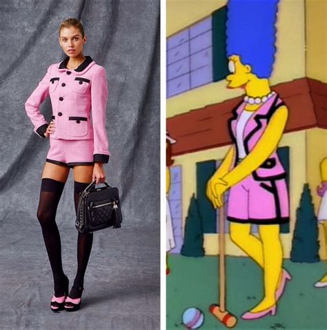 marge chanel dress|marge simpson chanel suit.